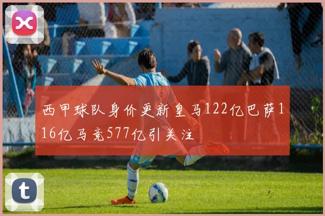 西甲球队身价更新皇马122亿巴萨116亿马竞577亿引关注